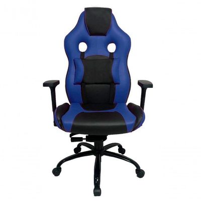 Cadeira Gamer Com Almofada Linha Gamer Racing Azul