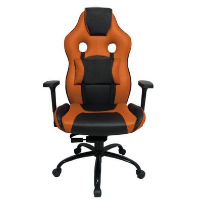 Cadeira Gamer Com Almofada Linha Gamer Racing Laranja