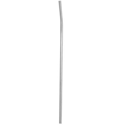 Kit 10 Canudos Inox Sustentável Curvado 5mm Escovinha Inox