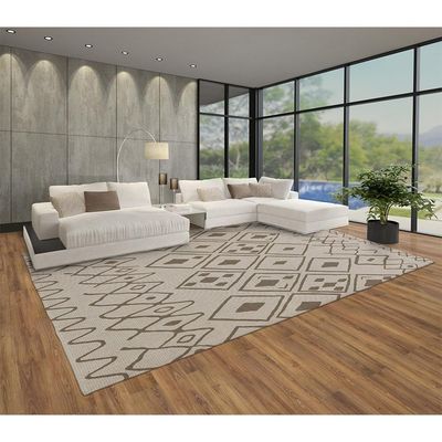 Tapete P/ Sala Serido 21645 Cream/taupe 2,30x3,00 São Carlos