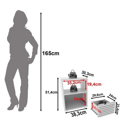 Mesa De Cabeceira 38,3cm Com 1 Gaveta Ripada Multimóveis Cr35246 Branco