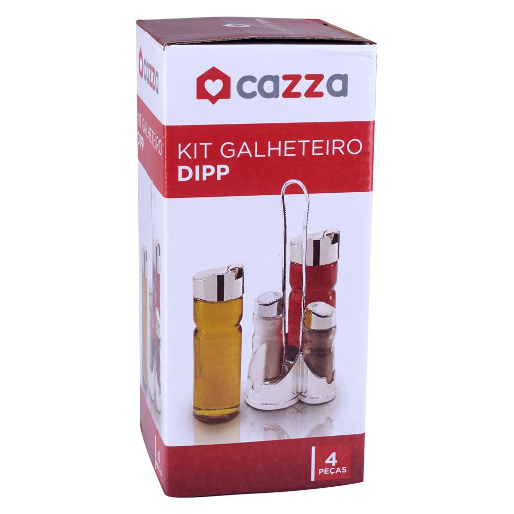Conjunto Galheteiro 4 Peças Dipp Cazza
