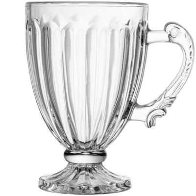12 Xícaras Taças de Cristal 200ml com Pé Imperial Lyor Cafeteria Servir Expresso