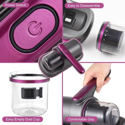 Aspirador Portátil Anti Ácaro Esterilização Luz Uv Sem Fio