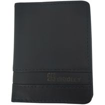 Carteira Briolly Preta Vertical Slim de Homem Veneza Porta Cartão Visor CNH