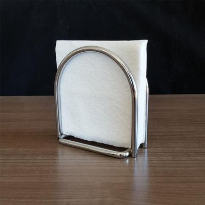Suporte Porta Guardanapo Papel De Mesa Arco Aço Cromado