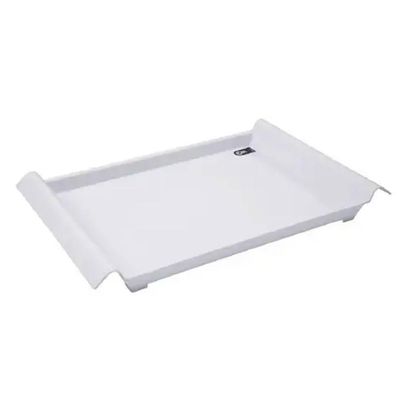 Kit 6 Bandejas com Alças 34x19cm Servir Brancas Restaurantes Café da Manhã Coza