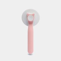 Escova Removedora De Pelos Massageadora Gatos Cachorros Pets - Rosa