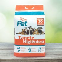 Tapete Higiênico Para Cachorros 30 Unidades Rápida Absorção Meu Pet Branco