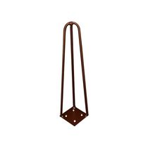 Kit 10 Pés De Metal 30 Cm Mesa De Canto Rack E Puffs Bronze