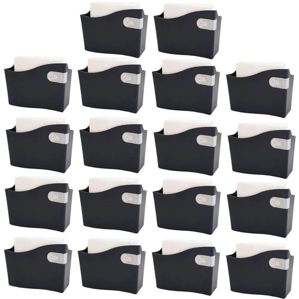 18 Suportes Porta Guardanapo e Sache para Restaurante 14cm Mesa Bar Padaria Brinox Preto