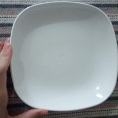 Prato Quadrado 17,2cm Branco Coza Essential Petiscos Frutas Sanduiche Mesa