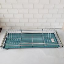 Escorredor de Louças Pratos Aéreo 670mm com Bandeja Corrediças Deslizantes Schmitt Cromado