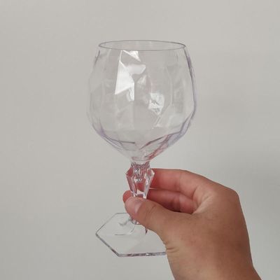 Taça Para Água Suco 350ml Plástico UZ Tango Translucida Transparente