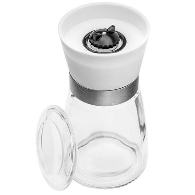 Moedor de Sal e Pimenta Manual 170ml Lyor em Vidro Triturador Moinho de Cerâmica