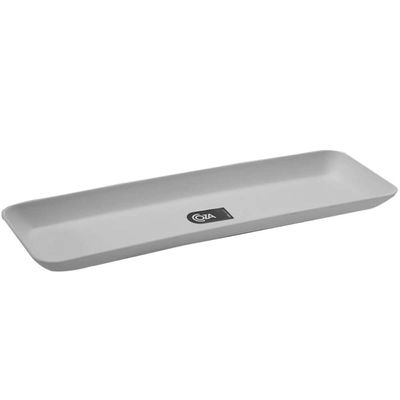 Kit 50 Petisqueiras 31,5x9,5x3cm Brancas Prato Coza Porções Restaurante Bar Branco
