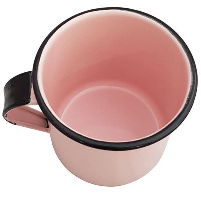 Bule Café Esmaltado 1,25 Litros E 6 Xícaras 400ml Tradicional Rosa