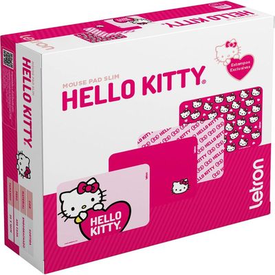 Mouse PAD SLIM Letron Hello KITTY (caixa C/20 Unidades)
