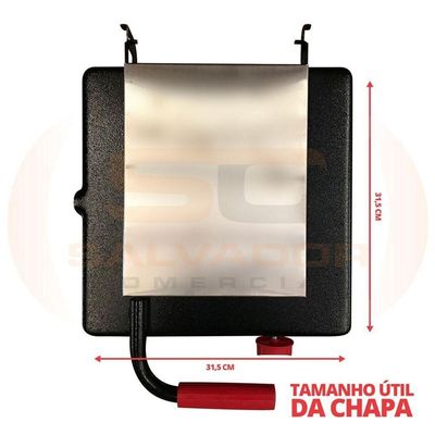 Prensa Sanduicheira Lanche Grill Simples 1 Prensa Menor Gás Pr-350 G - Progás