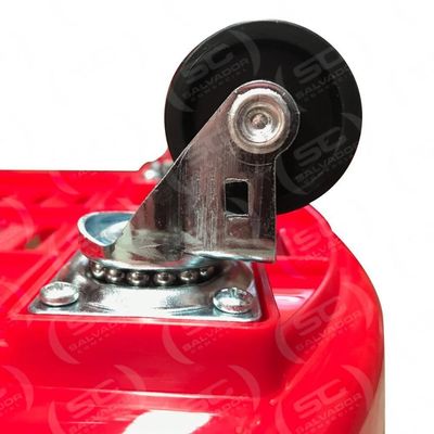 Kit - 5 Cestos Grande Com Rodízio D300 Cód. 3300 Preto - Della Plast