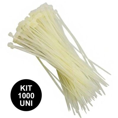 Abraçadeira De Nylon 1000 Uni Cinta Plastica Enforca Branco