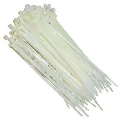 Abraçadeira De Nylon Branco 50 Uni Organizador De Cabos