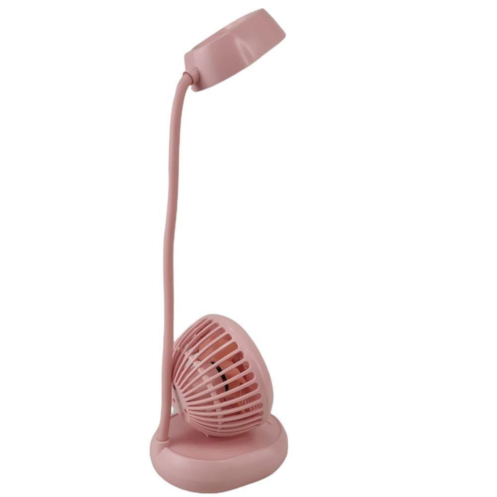 Luminaria Ventilador Led Ajustavel Flexivel 2x1 S/Fio Usb