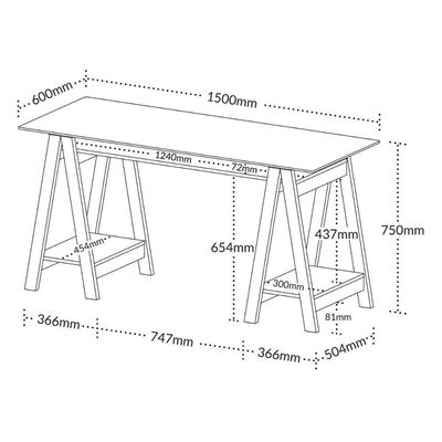 Escrivaninha Mesa De Vidro 8mm Cristal Branco