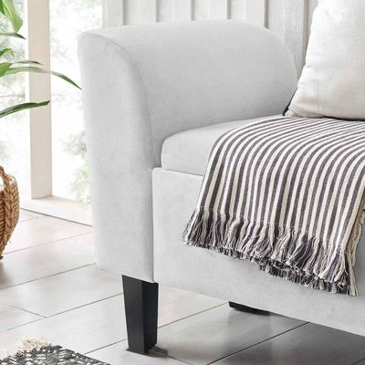 Recamier Bau Malibu 1,60m Suede Branco - Inova Decor
