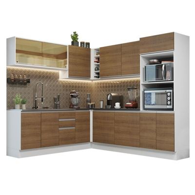 Cozinha Completa 459001 Com Armário E Balcão Branco/Rustic