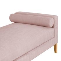 Recamier Berlim 1,20m Suede Rosa Bebe - Inova Decorações