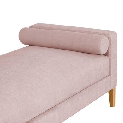 Recamier Berlim 1,20m Suede Rosa Bebe - Inova Decorações
