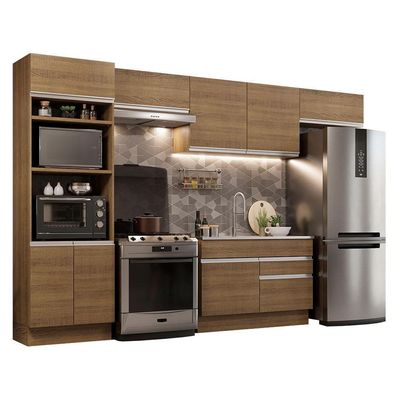 Cozinha Completa 350001 Com Armário E Balcão RusticRustic