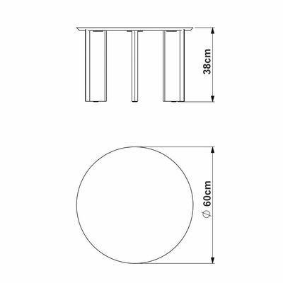 Kit Mesa De Centro E Lateral Chanfrada Pes Madeira Hanover Artesano Hanover