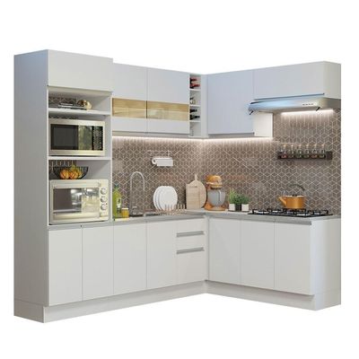 Cozinha Completa 419001 Com Armário E Balcão Branco Branco