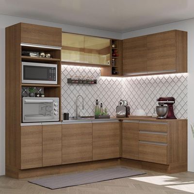 Cozinha Completa 399002 Com Armário E Balcão RusticRustic