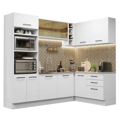 Cozinha Completa 399001 Com Armário E Balcão Branco Branco