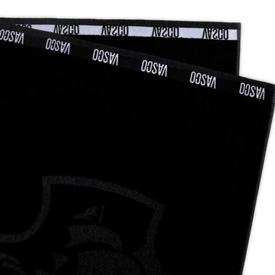 Toalha de Banho Buettner Jacquard Veludo Futebol Vasco 70cmx140m Preto