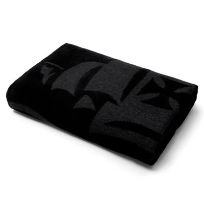 Toalha de Banho Buettner Jacquard Veludo Futebol Vasco 70cmx140m Preto
