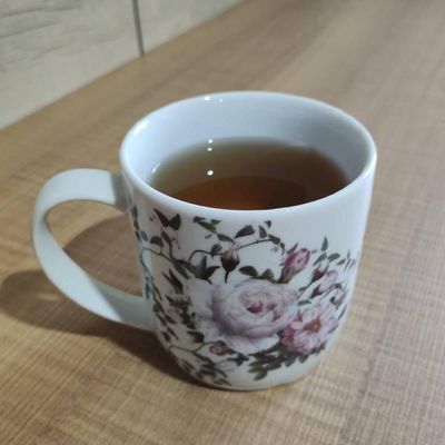 Conjunto 6 Xícaras Grande Porcelana de Chá Café Florida 360ml Branca Germer Garden Urban