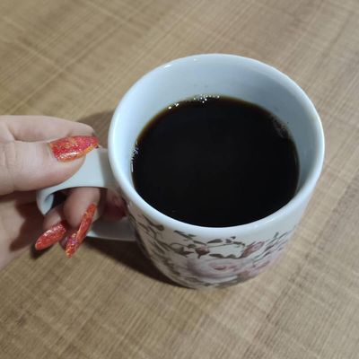 Conjunto 6 Xícaras Grande Porcelana de Chá Café Florida 360ml Branca Germer Garden Urban