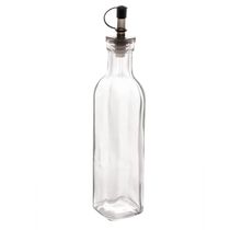 Garrafa de Vidro para Azeite ou Vinagre 270ml com Bico Dosador e Tampa Lyor Transparente