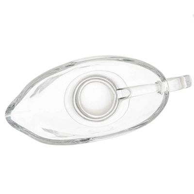 10 Molheiras de Cristal Lyor 180ml Alça Servir Azeite Molho Calda Cafeteria Confeitaria Mesa Posta
