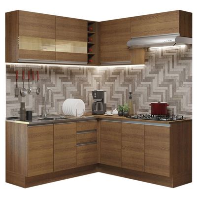 Cozinha Completa 349001 Com Armário E Balcão RusticRustic