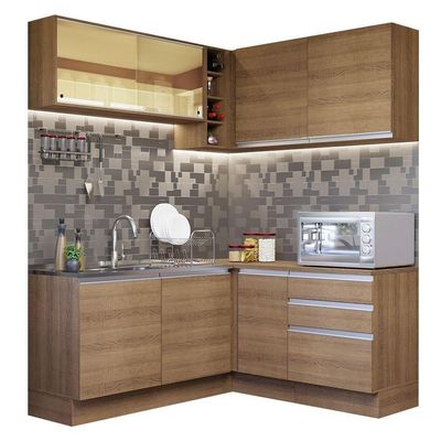 Cozinha Completa 329002 Com Armário E Balcão RusticRustic