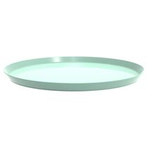 Kit 48 Bandejas Redondas Salgados Doces 28cm Verde Menta Servir Bar Restaurante Bubble Crippa