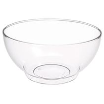 Kit 24 Tigelas Saladeiras Grande Redonda 3,1L Transparente Servir Salada Sobremesa Crippa