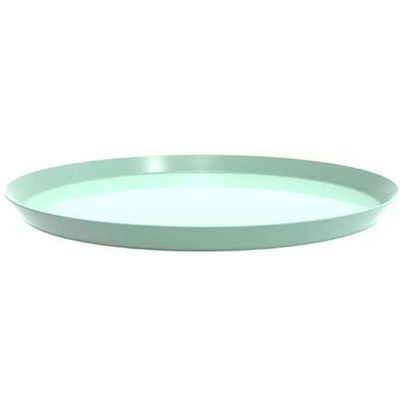 Kit 24 Bandejas Redondas 34cm Verde Menta Servir Bubble Restaurante Bar Crippa