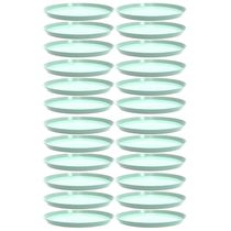 Kit 24 Bandejas Redondas 34cm Verde Menta Servir Bubble Restaurante Bar Crippa