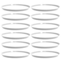 Kit 12 Bandejas Redondas para Servir 34cm Brancas Restaurante Bar Lanchonete Bubble Crippa